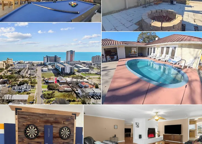 Elegant Huge Ocean View 4 King, Private Pool, Huge Yard, Enormous Game Garage, Bbq, & Rooftop Deck