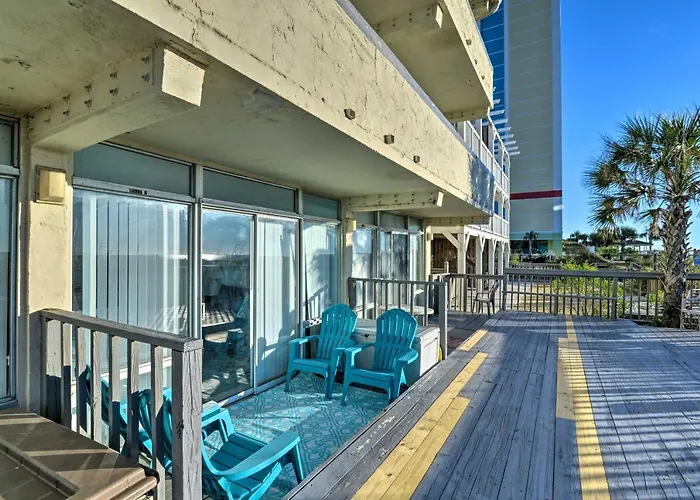 Oceanfront Condo With Shared Deck And Beach Access!
