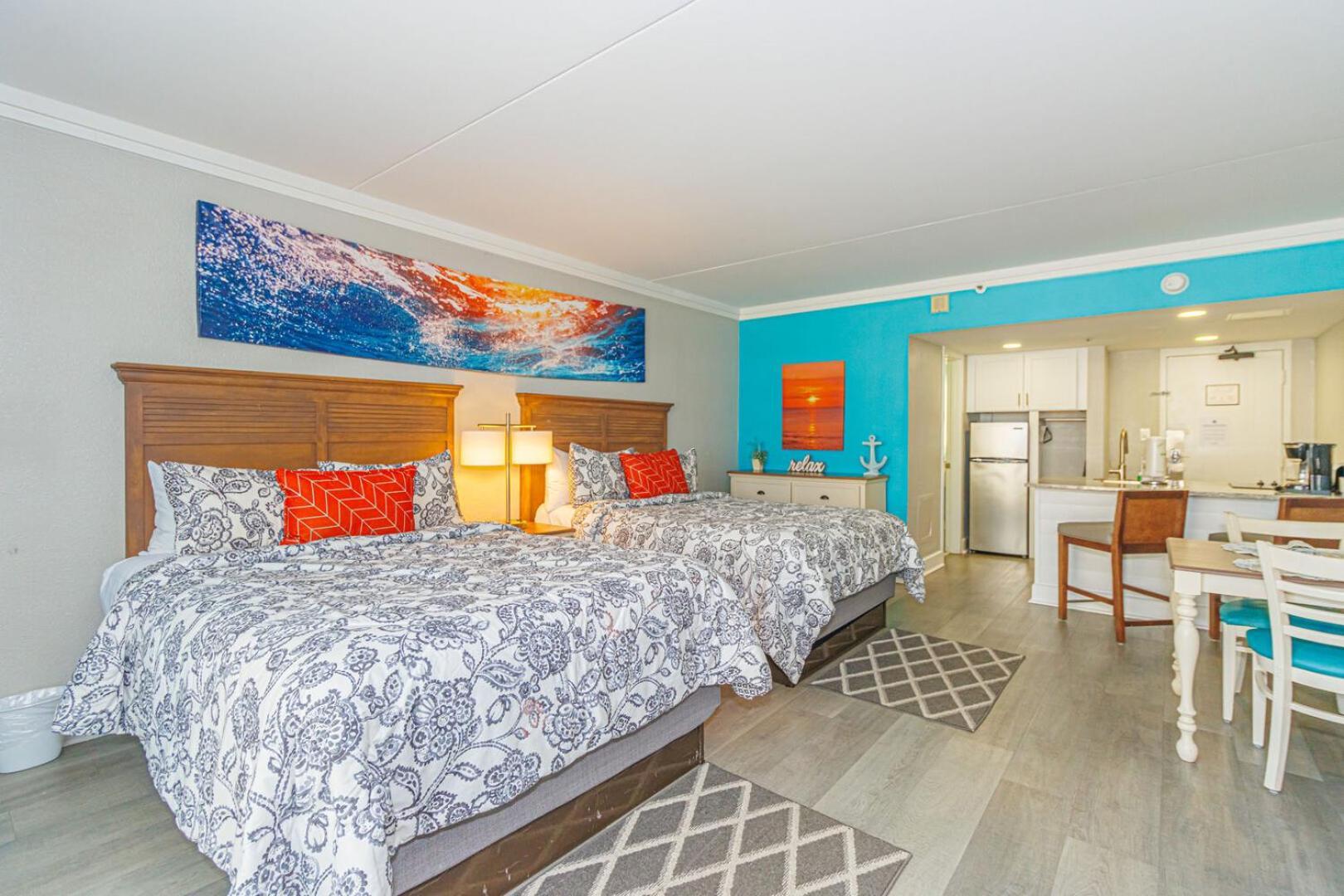 Immaculate Ocean View Double Queen Suite! Beautifully Upgraded!-grande Cayman Unit 316