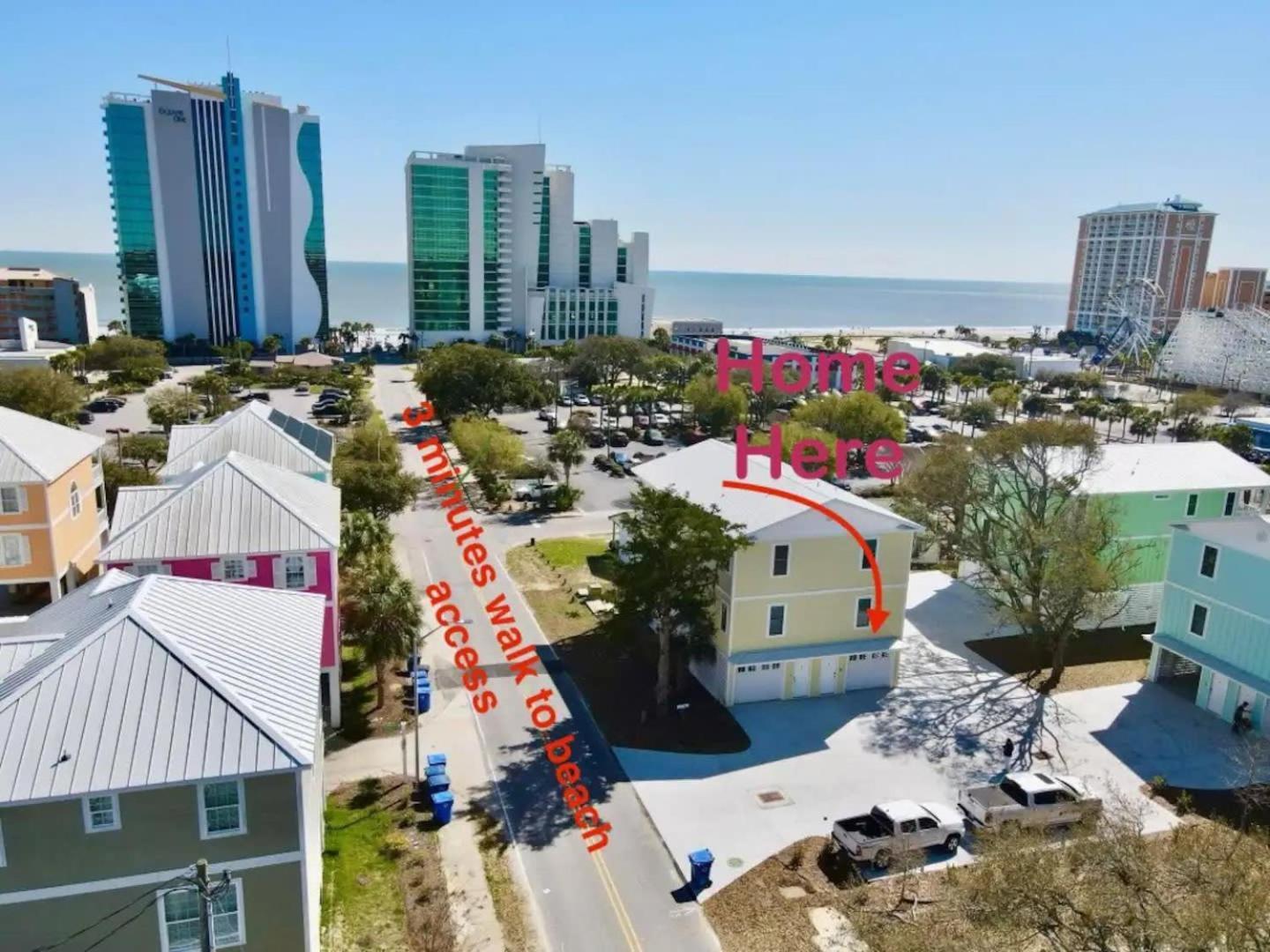 Sunshine Derby - 1 Block To Beach- Garage Ev Charge Myrtle Beach